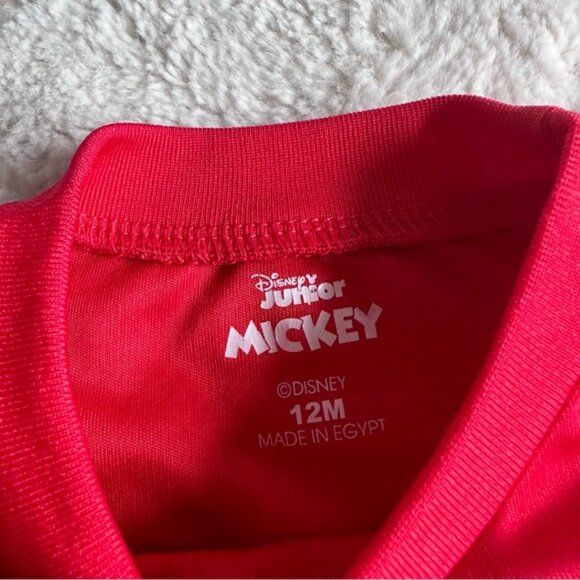 Disney | Red Mickey Mouse Faces & Emotions Short Sleeve Tee | Size 12 Months - Picture 4 of 8